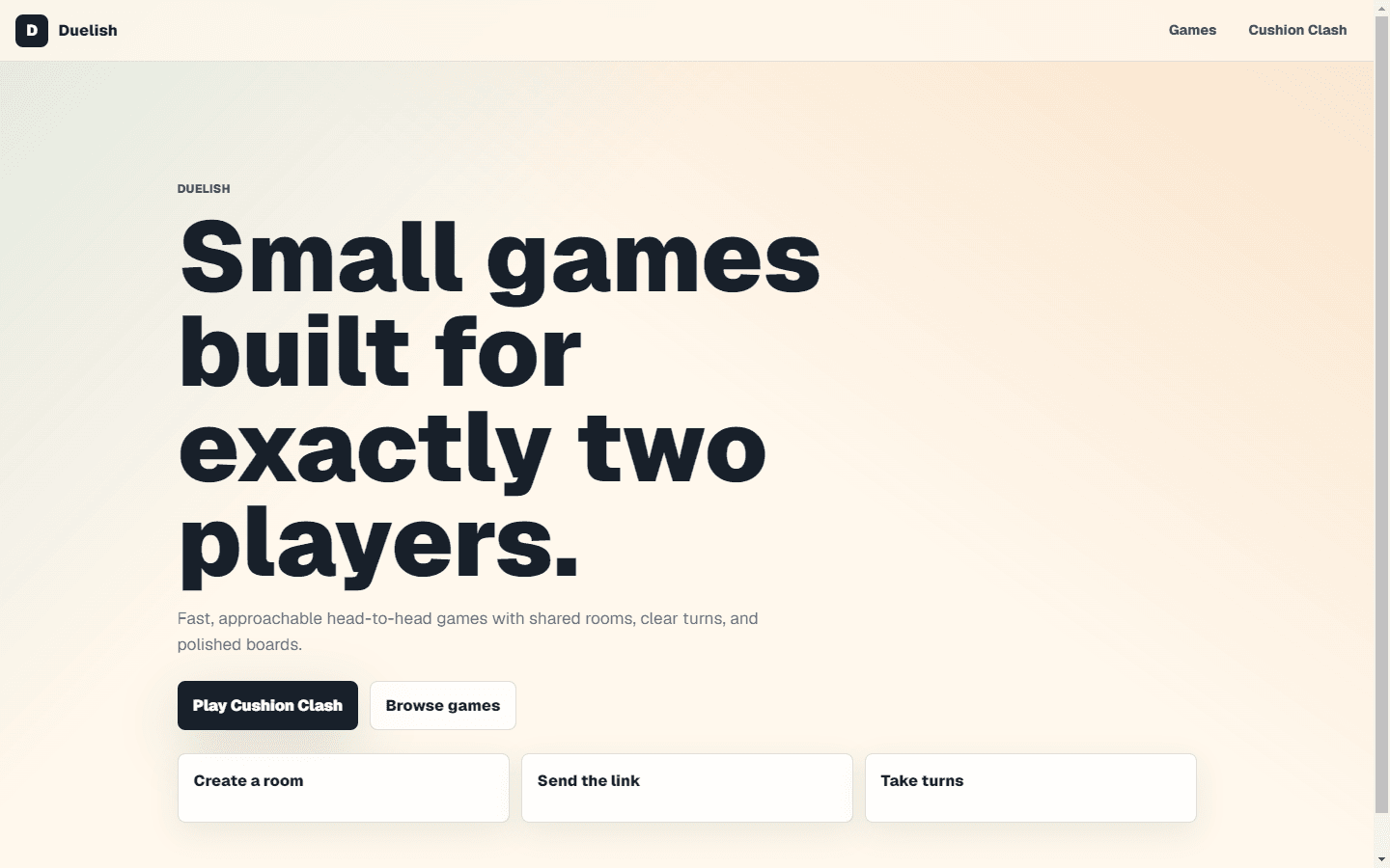 Duelish interface