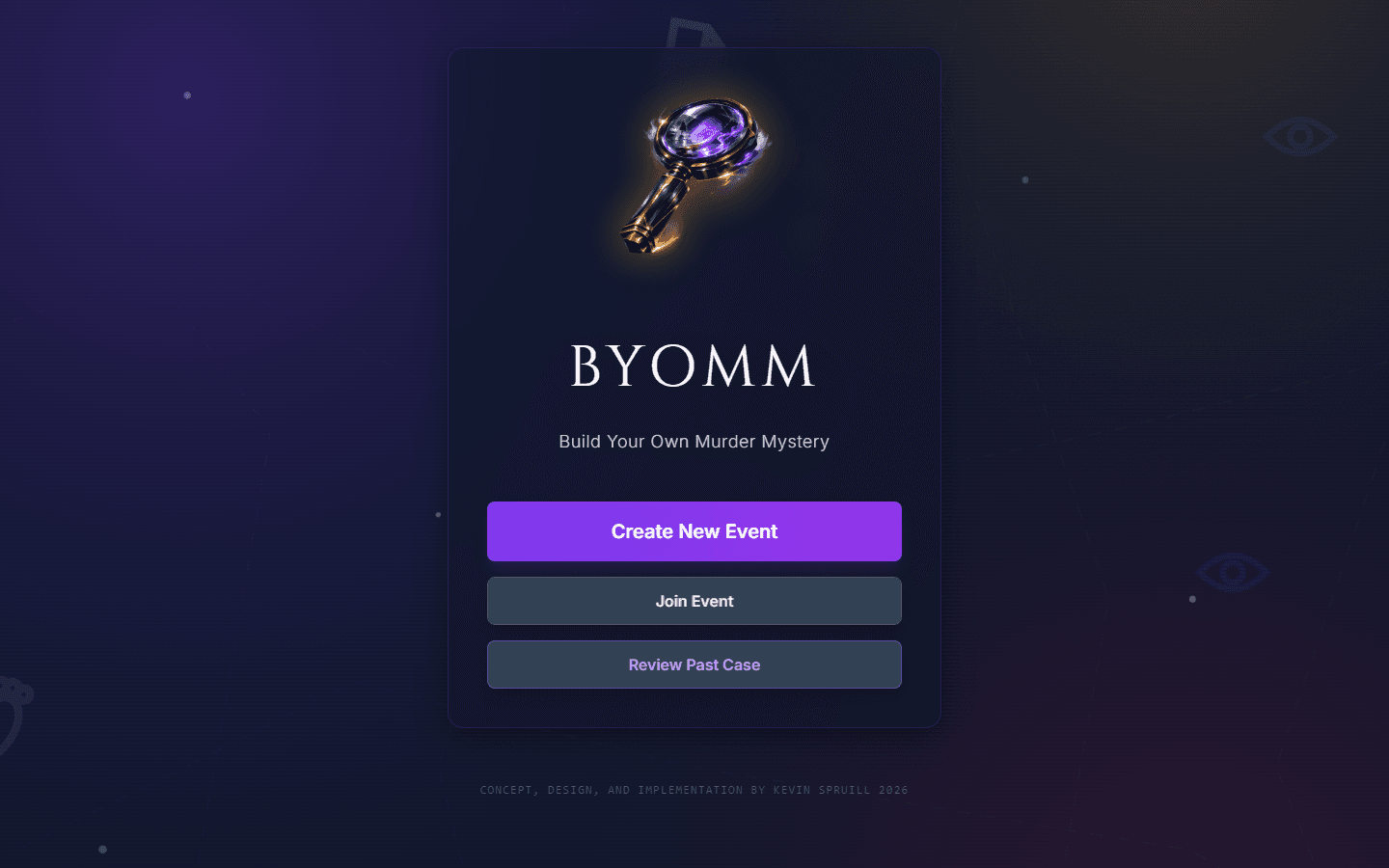 Screenshot of BYOMM