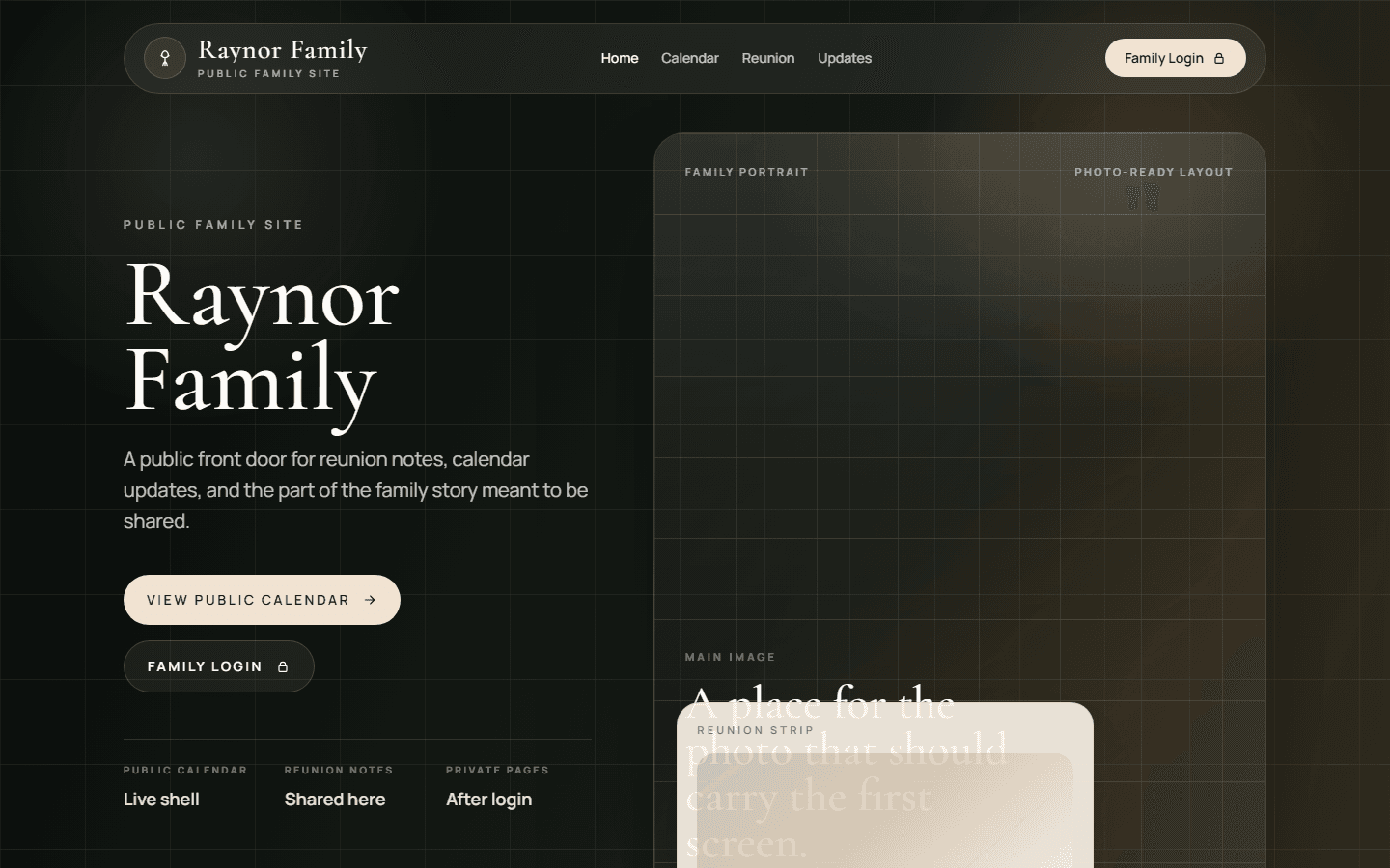 Screenshot of Raynor Family